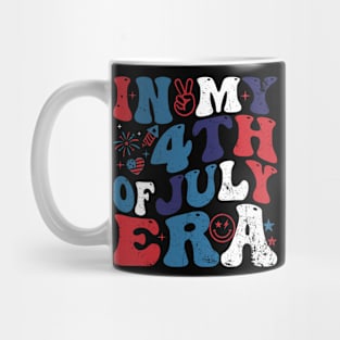 In My 4Th Of July Era American Independence Day Retro Groovy Mug